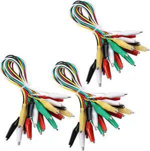 Alligator Clip Test Leads 30 PCS Alligator Clip Test Leads Set with Alligator Clips Double-end 50cm Jumper Wire