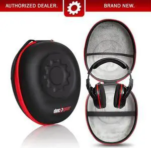 Deco Gear Full-Sized Premium Hard Body Professional Headphone Case with Plush Interior