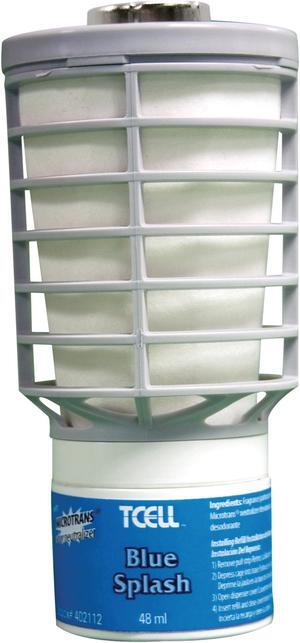 RUBBERMAID FG402112 Oil Air Freshener Refill,Blue Splash,PK6