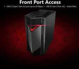 Acer Nitro 50 N50-656 Gaming Desktop - Intel Core i5-14400F 10-Core Processor Nvidia GeForce RTX 4060 16GB DDR5 5600MHz 1TB PCIe Gen 4 SSD W11 Home - 1 Year Acer Warranty