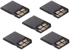 5pcs UHS-II 4.0 Micro-SD SDHC SDXC TF Card to SD SDHC SDXC Card Adapter Kit