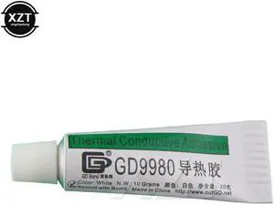 1pcs thermal plastic 9980 Thermally Conductive adhesive Cement Glue Heat Sink Grease Plaster with adhesive net 10g White