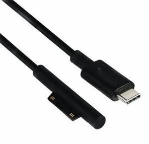 USB Type C Power Supply Charger Adapter Charging Cable Cord for Microsoft Surface Pro 6/5/4/3 Go Book 15V PD Charging