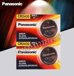 Genuine CR2430 Button Cell Batteries 2PCS/LOT 3V Lithium Battery Watch/Toys/Remote Control DL2430 BR2430 KL2430