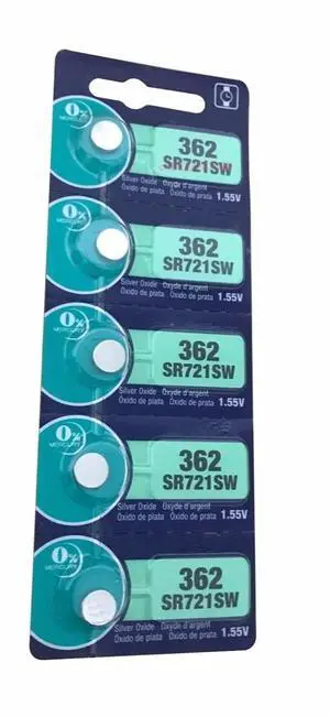 5x 362 SR721SW 361 162 SR58 SR721W V361 Cell Button Batteries Silver Oxide men ladies children watches retail card bulk LOT