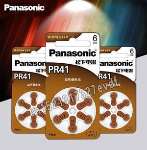 30PCS/LOT Genuine  PR41 Hearing Aid Batteries 7.9MM*3.6MM 312 Deaf-aid Cochlear Button Cell Batteries Aud
