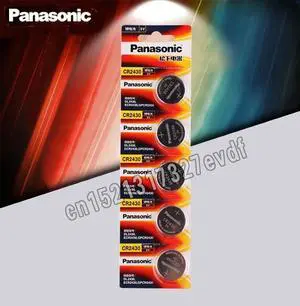 Genuine CR2430 Button Cell Batteries 5PCS/LOT 3V Lithium Battery Watch/Toys/Remote Control DL2430 BR2430 KL2430