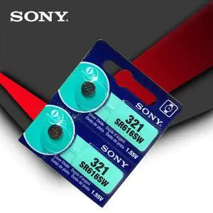 2pc Sony 321 SR616SW 1.55V Silver Oxide Watch Battery SR616SW 321 Button Coin Cell MADE IN JAPAN 2pc Sony 321 SR616SW 1.55V Silver Oxide Watch Battery SR616SW 321 Button Coin Cell MADE IN JAPAN