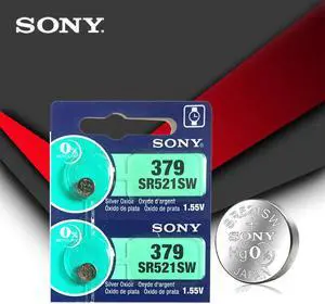 2pc Sony 379 SR521SW D379 SR63 V379 AG0 Watch Battery Button Coin Cell MADE IN JAPAN Brand 2pc Sony 379 SR521SW D379 SR63 V379 AG0 Watch Battery Button Coin Cell MADE IN JAPAN Brand