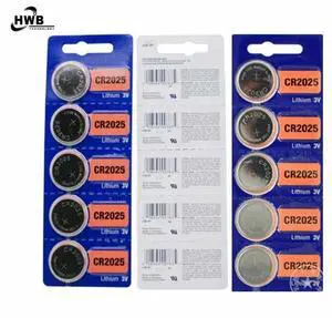 20pcs For watch cr2025 Button battery 3 volt lithium coin cell battery ecr2025 br2025 2025 kcr2025