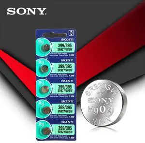 5pc Sony 395 SR927SW 399 SR927W LR927 AG7 1.55V Watch Battery SR927SW 395 Button Coin Cell MADE IN JAPAN 5pc Sony 395 SR927SW 399 SR927W LR927 AG7 1.55V Watch Battery SR927SW 395 Button Coin Cell MADE IN JAPAN