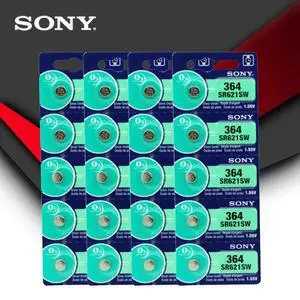 20pc Sony 364 SR621SW V364 SR60 SR621 AG1 Watch Battery Button Coin Cell MADE IN JAPAN 20pc Sony 364 SR621SW V364 SR60 SR621 AG1 Watch Battery Button Coin Cell MADE IN JAPAN