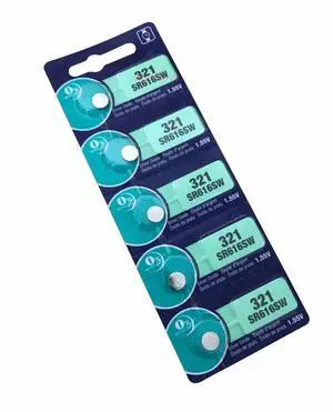5pcs 321 SR616SW SR616W Cell Button Batteries Silver Oxide men ladies children watches