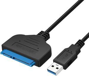 USB 3.0 To 2.5" SATA III Cable 22 Pin Hard Drive Adapter Cable UASP-SATA To USB3.0 Converter Up To 6 Gbps For External SSD HDD