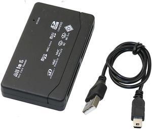In One Memory Card Reader USB External Cardreader SD SDHC Mini Micro M2 MMC XD CF Reader  For MP3, Digital Camera