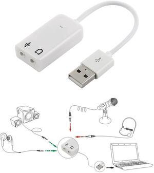 2.0 Virtual 7.1 Channel External USB Audio Sound Card Adapter Sound Cards For Mac Laptop PC notebook