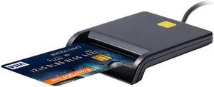 USB 2.0 480Mps Smart Card Reader SIM/ IC/CAC/ DNIE /ATM ID /Tax/Bank Card Reader High Quality Black