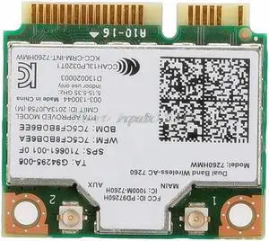 For Dual Band Wireless-AC 7260HMW Mini PCI-E BT4.0 Card For Intel For HP SPS 710661-001 Z07 Drop ship