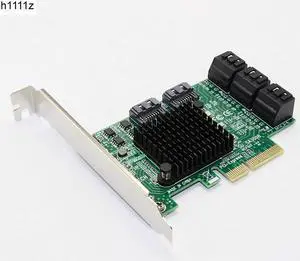 SATA Card PCI-e PCI Express to SATA 3.0 III 3 SSD PCIe SATA 8 ports Expansion Board Card Adapter Raiser with Low Profile Bracket