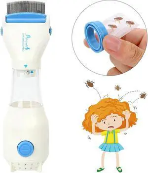 Lice Capture Filter Electric Flea Comb Puppies Fleas Treatment Pet Supplies Dog Cleaning Tools Lice Remove EU/US Plug