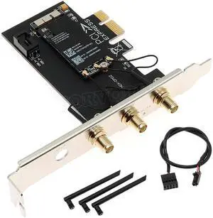 AC 1750M Dual-Band PCI-E BCM94360CS BT4.0 Wireless Wifi Adapter Card W/ Antenna