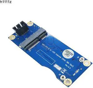 Riser Card PCIE Mini PCI Express to USB Adapter SIM Card Slot for WWAN/LTE Modul with 9pin USB Cable for Desktop Motherboard
