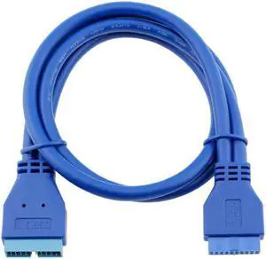50cm USB3.0 20Pin Female to USB 3.0 20 Pin Male Extension Cable Motherboard Mainboard 20pin Header Adapter Cable extender