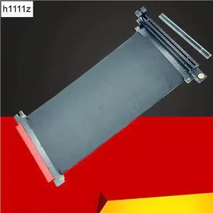 Riser PCI-E x16 To x16 graphics card upright Riser Extension ribbon Cable For Alpha 550RGB 330 Water cooled Tower case PCIe 16x