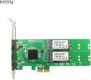 PCI Express to 4 x NGFF M.2 B Key Adapter PCIE to M2 Adapter M2 SSD PCIE Card Support 2280 2260 2242 2230 Marvell 88se9235 Chips