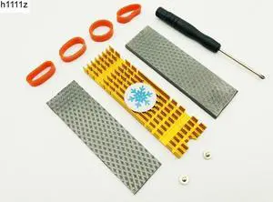 5PCS Heatsink Heat Dissipation Aluminum Radiator M.2 NGFF Cooling Cooler Heat Sink Heatsink Thermal Pads for 2280 M.2 NGFF SSD