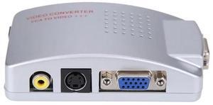 VT280 PC Converter Box Universal NTSC PAL VGA to TV AV RCA Signal Adapter Converter Video Switch Box Composite for Computer PC
