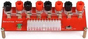 24Pins ATX Benchtop Power Board Computer Power Supply Breakout Adapter DC power adapter DC power plug