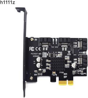 4 Ports SATA 6G PCI Express Controller Card PCI-e To SATA III 3.0 Converter Support Low Profile Bracket SATA3 W/ 88SE9215 chip