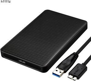 2.5inch USB 3.0 SATA Hd Box HDD Drive External HDD Enclosure Black Tool Free 5 Gbps Support UASP for 7mm/9.5mm 2.5 inch SATA SSD