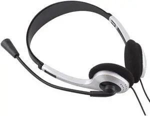 3.5mm Stereo Earphone Headband Headset Headphone With Microphone MIC VOIP Skype For PC Computer Laptop #21228