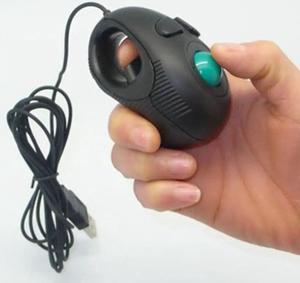 Finger HandHeld USB Mini Portable Trackball Mouse PC Laptop Computer