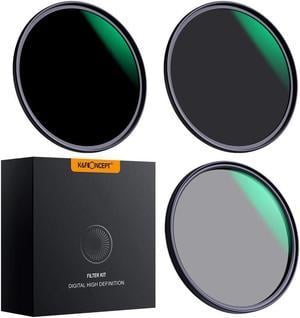 K&F Concept 52mm Lens Filter Set Neutral Density ND8 ND64 CPL Circular Polarizer for Professional Camera Lens with Multiple Layer Nano Coated