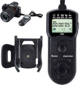 Wired Timer Remote Shutter Release Control & Clip Holder for Sony A6600 A6100 A7RIV A7RIII A7RII A7III A7II RX100 VII VI VA V IV III II A6400 A6000 A6300 A6500 A7SII RX10 III II A99II Replace RM-SPR1