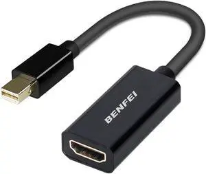 Mini DisplayPort to HDMI Benfei Mini DP(Thunderbolt) to HDMI Converter Gold-Plated Cord Compatible for MacBook Pro MacBook Air Mac Mini Microsoft Surface Pro 3/4 etc
