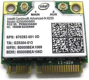HP New Genuine ProBook 640 645 G1 WiFi Wireless Card 6235ANHMW 670292-001