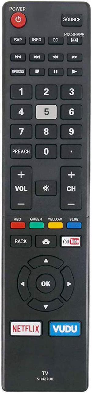 New NH427UD Remote Control Compatible with Sanyo LED LCD TV FW50C36F FW50C36F-B FW50C36FB FW65C78F FW55C78F FW50C78F FW55C87F FW50C87F FW55C46F FW43C46F FW55C46F-B FW55C46FB FW43C46F-B FW43C46FB