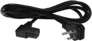 SF Cable 2ft 18AWG NEMA 5-15P to C13 Standard Power Cord Right Angle Both Side