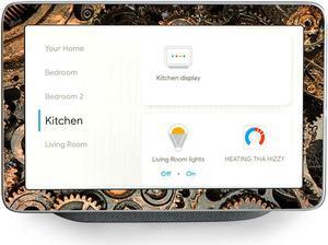 Skin Decal Vinyl Wrap for Google Home Hub | Decal Stickers Skins Cover |Old Gears Steampunk Patina