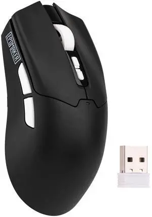 EPOMAKER Click Lite Wireless Gaming Mouse, 800 to 12,000 DPI Adjustable, PAW3311 Sensor, 500mAh, 59g, 2.4G/BT/USB-C Rechargeable Wireless Mouse with 5 Programmable Buttons for PC/Mac/Linux (Black)
