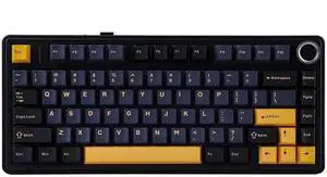 EPOMAKER x Aula F75 Gasket Mechanical Keyboard, 75% Wireless Hot Swappable Gaming Keyboard with Five-Layer Padding&Knob, Bluetooth/2.4GHz/USB-C, RGB (Black, Ice Vein Switch) EPOMAKER x Aula F75 Gasket Mechanical Keyboard, 75% Wireless Hot Swappable Gaming Keyboard with Five-Layer Padding&Knob, Bluetooth/2.4GHz/USB-C, RGB (Black, Ice Vein Switch)