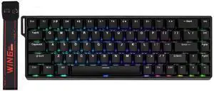 EPOMAKER Aula WIN68 HE Magnetic Keyboard with Adjustable Actuation, Hall Effect Switches, 65% Wired Compact Keyboard, 8000 Hz Polling Rate, Hot-Swappable (Black) EPOMAKER Aula WIN68 HE Magnetic Keyboard with Adjustable Actuation, Hall Effect Switches, 65% Wired Compact Keyboard, 8000 Hz Polling Rate, Hot-Swappable (Black)