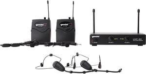 Gemini UHF-02HL 2-Channel Wireless Headset/Lavalier Combo System S34