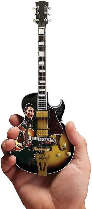 Axe Heaven Elvis Presley Signature '68 Special Hollow Body Model Officially Licensed Miniature Guitar Replica