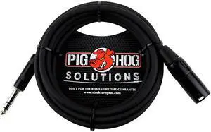 Pig Hog Solutions 15' Balanced Cable with TRS(M) to XLR(M) Connector