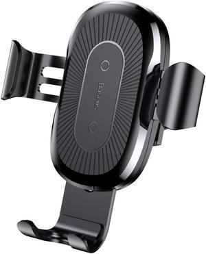 Wireless Car Charger Mount Auto Clamping 10W Qi Fast Charging Phone Holder Gravity Sensor Air Vent Cell Phone Holder for iPhone Xs Max Xr Xs X/8 Plus 8 Samsung Galaxy S10 S10+ S10e S9 S9+